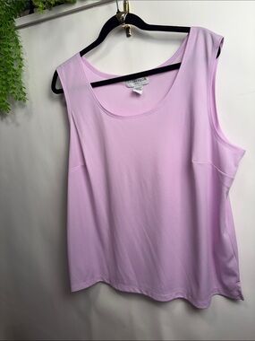 Sag Harbor Pastel Lavender Scoop Neck Tank